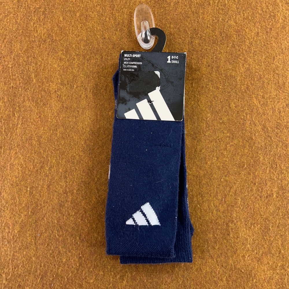 Adidas Youth Small Navy Blue ClimaCool Utility OTC Multi-Sport Socks NWT